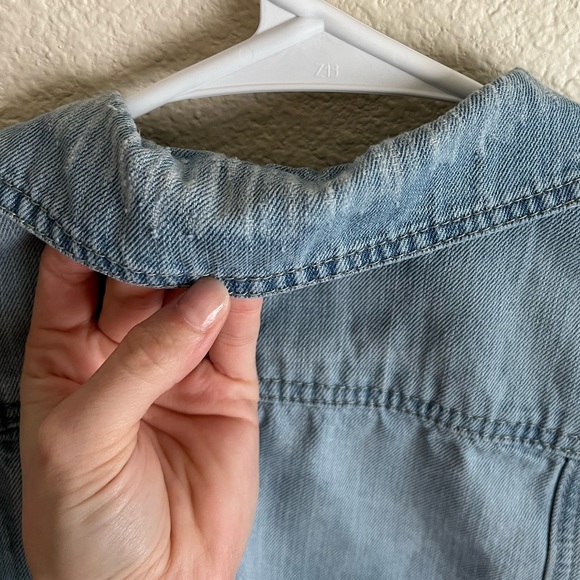 [BoomBoom Jeans] Cropped Denim Light Wash Jacket Size Small - Picture 8 of 9